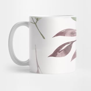 Vintage Floral Pattern Watercolor Mug